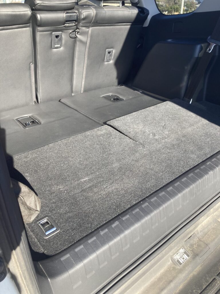 3列目を倒した画像